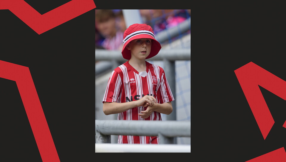Fans at Boundary Park for Oldham Athletic vs Lincoln City