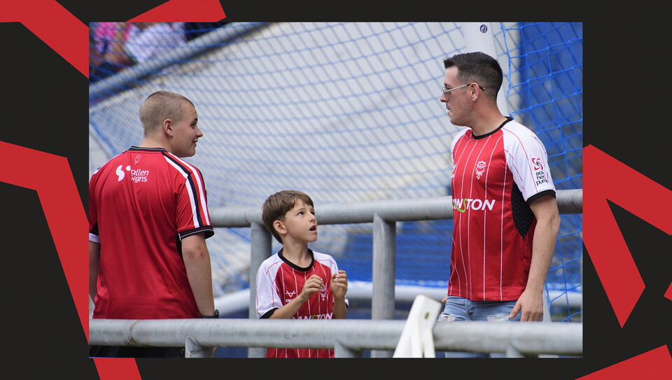 Fans at Boundary Park for Oldham Athletic vs Lincoln City