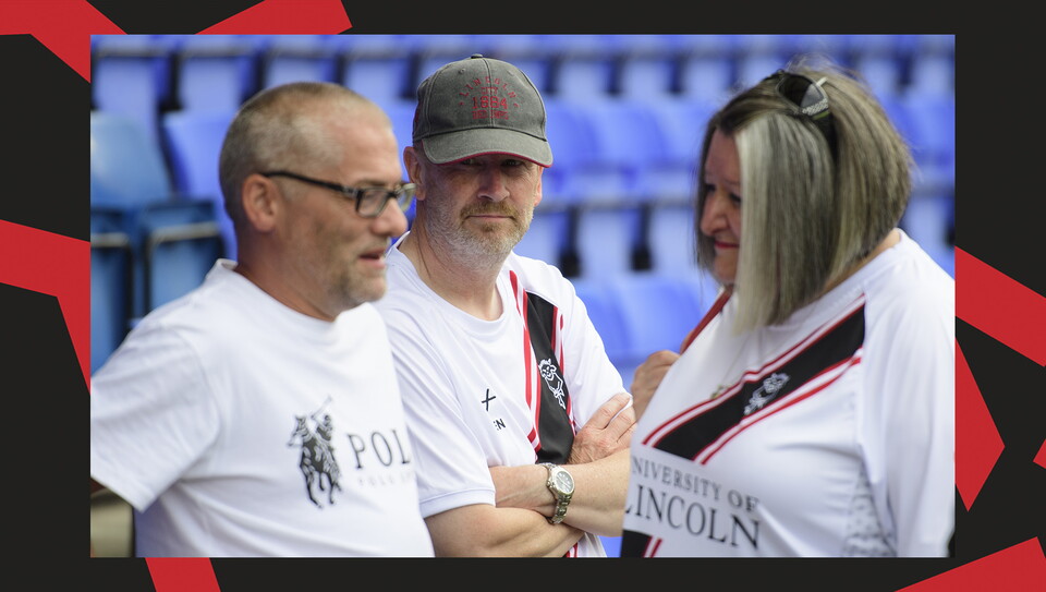 Fans at Boundary Park for Oldham Athletic vs Lincoln City