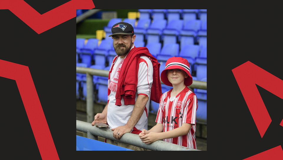Fans at Boundary Park for Oldham Athletic vs Lincoln City