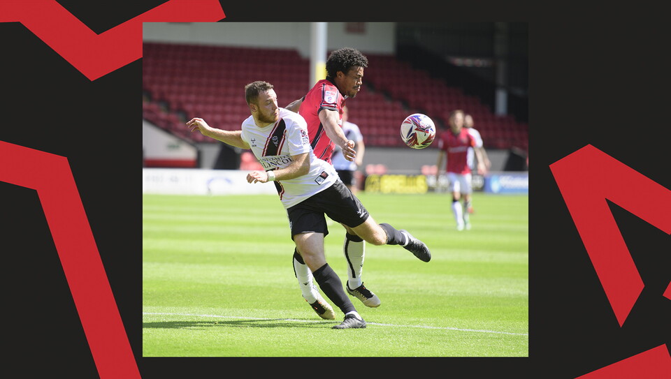 An action shot of City's 2-1 win at Walsall.