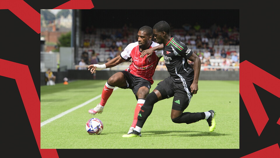 A match action shot of Imps v Arsenal U21.