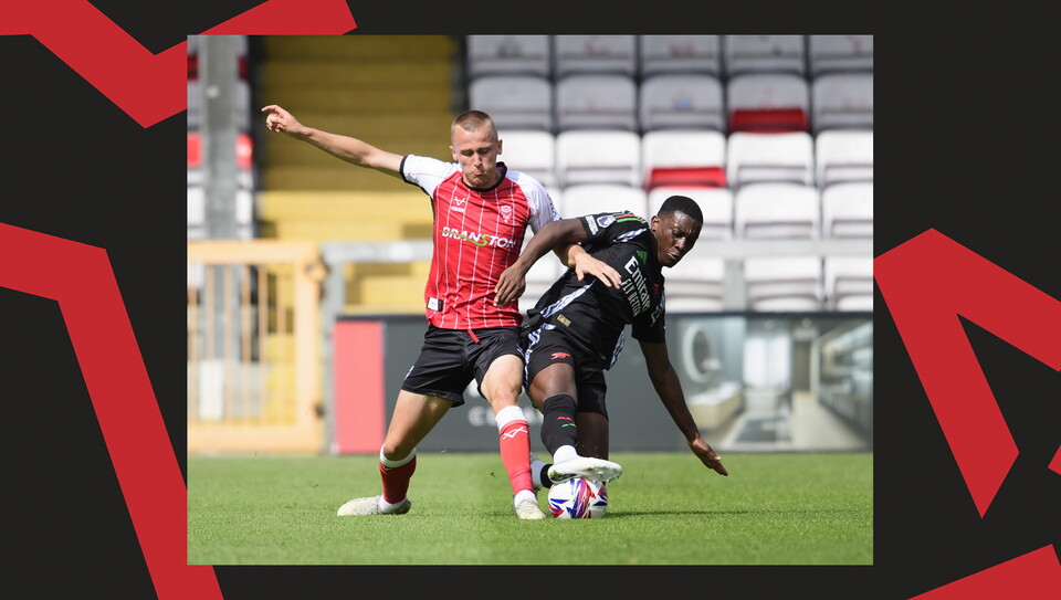 A match action shot of Imps v Arsenal U21.