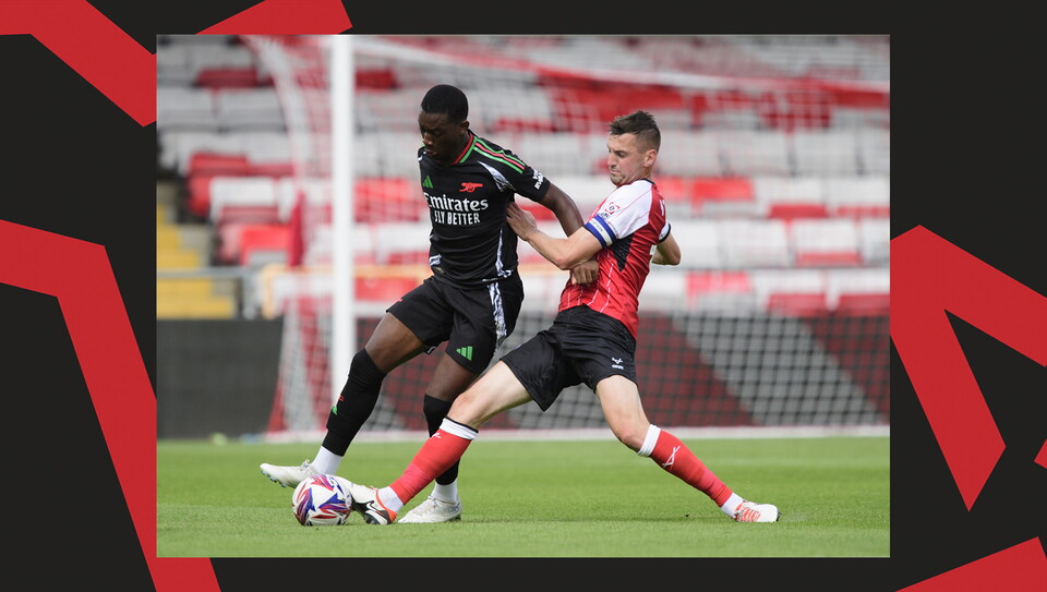 A match action shot of Imps v Arsenal U21.