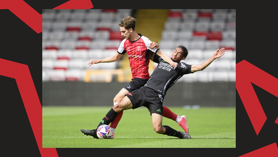 A match action shot of Imps v Arsenal U21.