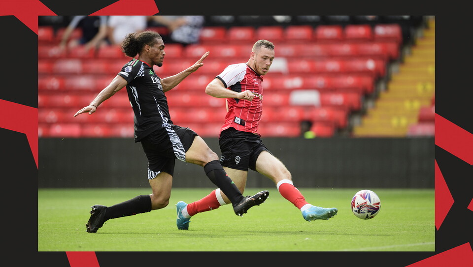 A match action shot of Imps v Arsenal U21.