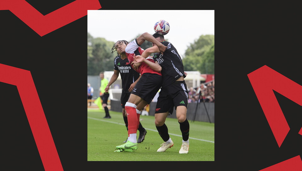 A match action shot of Imps v Arsenal U21.