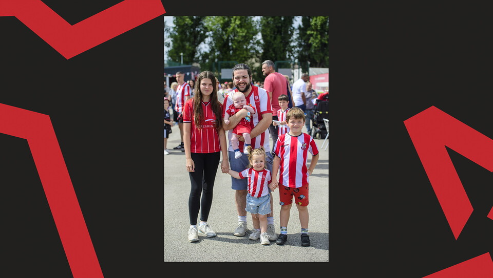 City supporters pictured at the game against Arsenal U21.