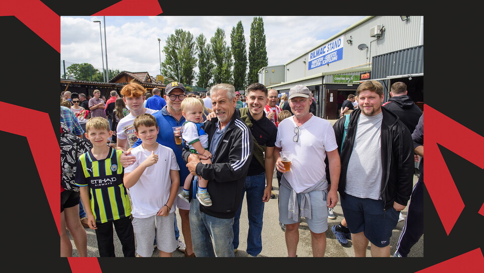 City supporters pictured at the game against Arsenal U21.