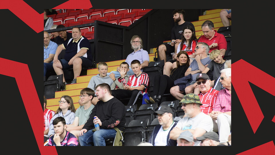 City supporters pictured at the game against Arsenal U21.
