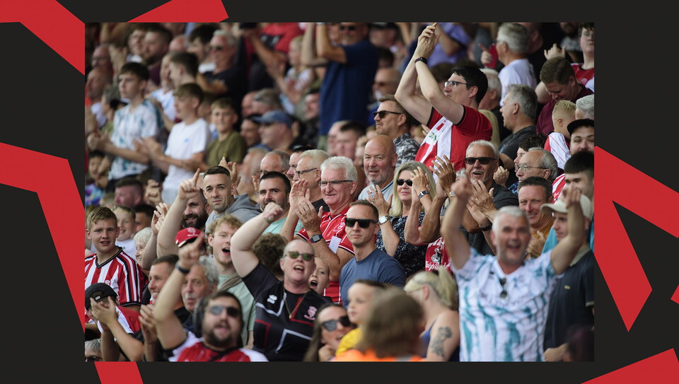 City supporters pictured at the game against Arsenal U21.
