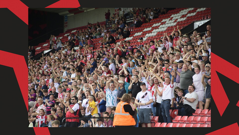 City supporters pictured at the game against Arsenal U21.