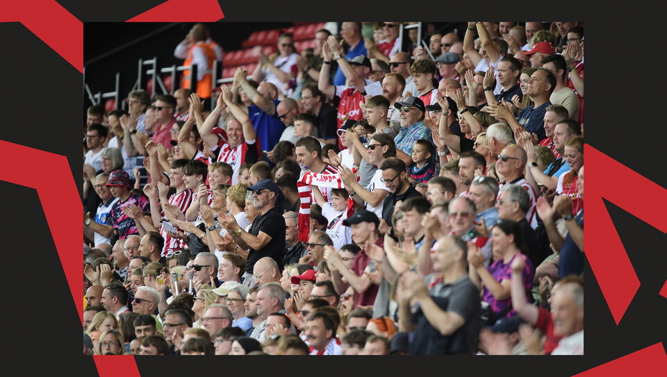 City supporters pictured at the game against Arsenal U21.