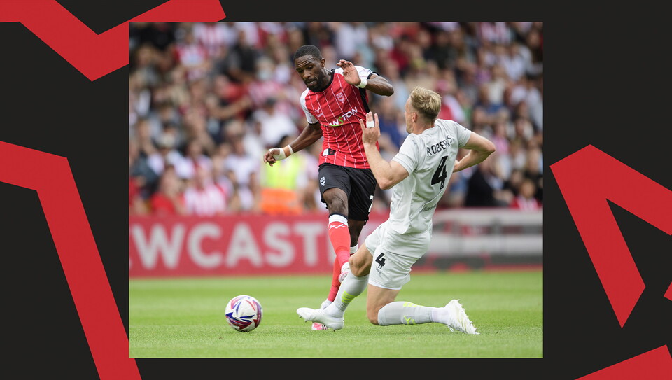 An image from City's home game against Barnsley