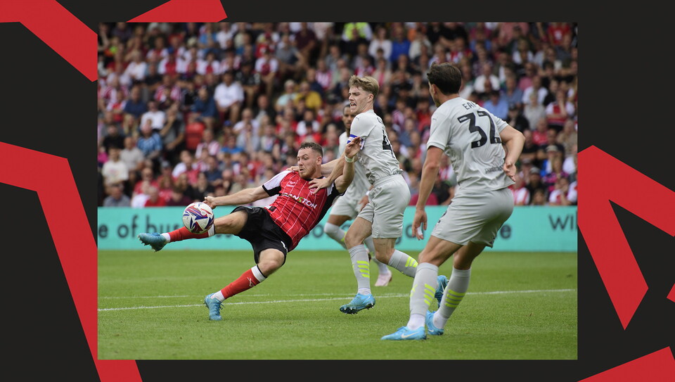 An image from City's home game against Barnsley