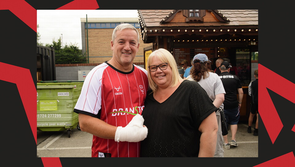 A fans photo from Lincoln City v Barnsley at the LNER Stadium.