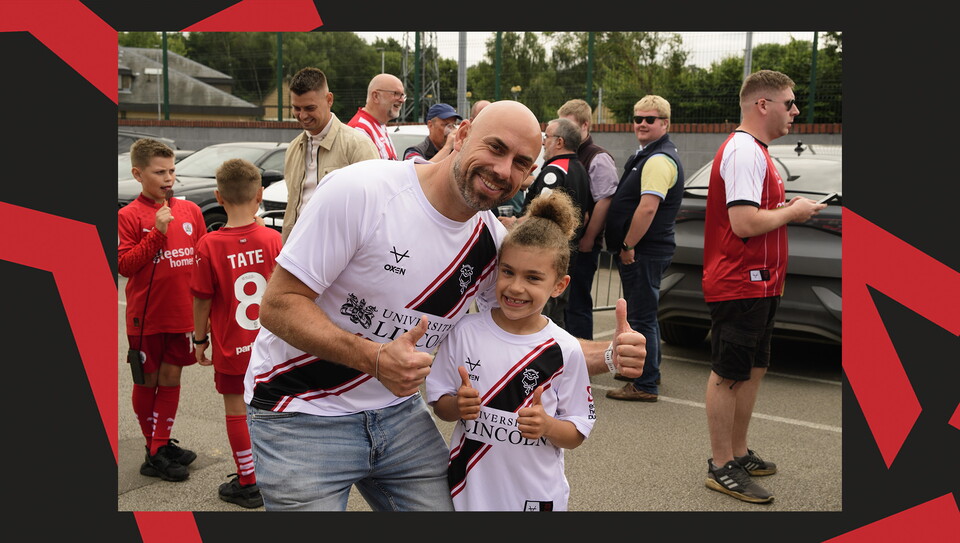 A fans photo from Lincoln City v Barnsley at the LNER Stadium.