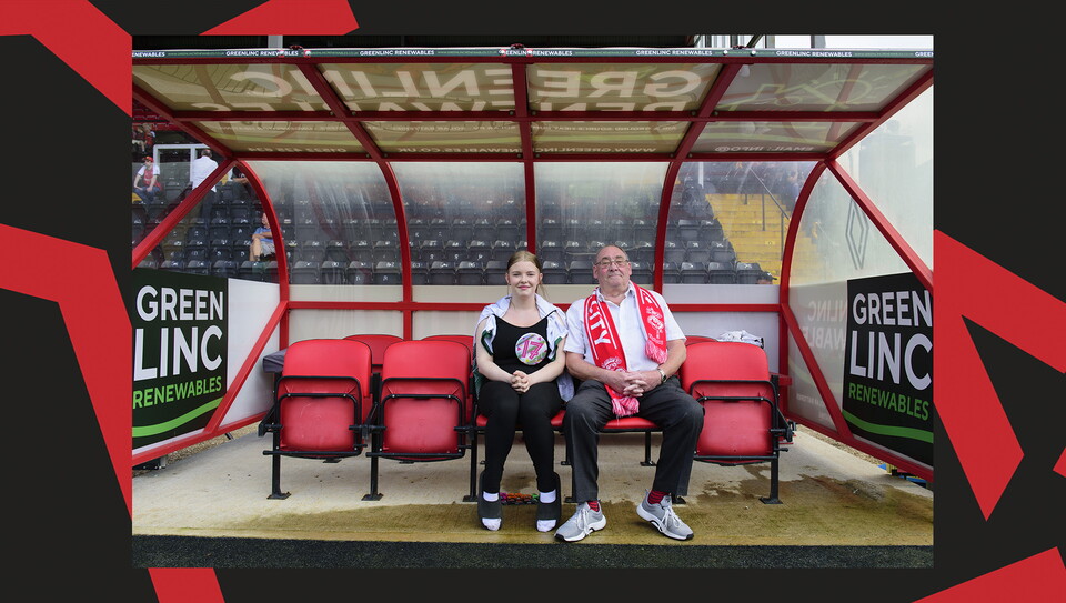 A fans photo from Lincoln City v Barnsley at the LNER Stadium.
