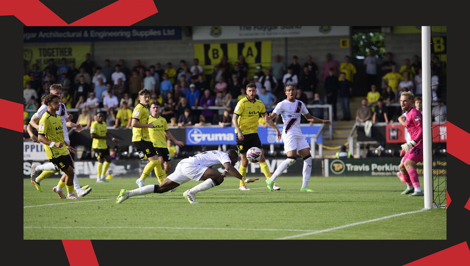 An image from City's 3-2 away win at Burton Albion.