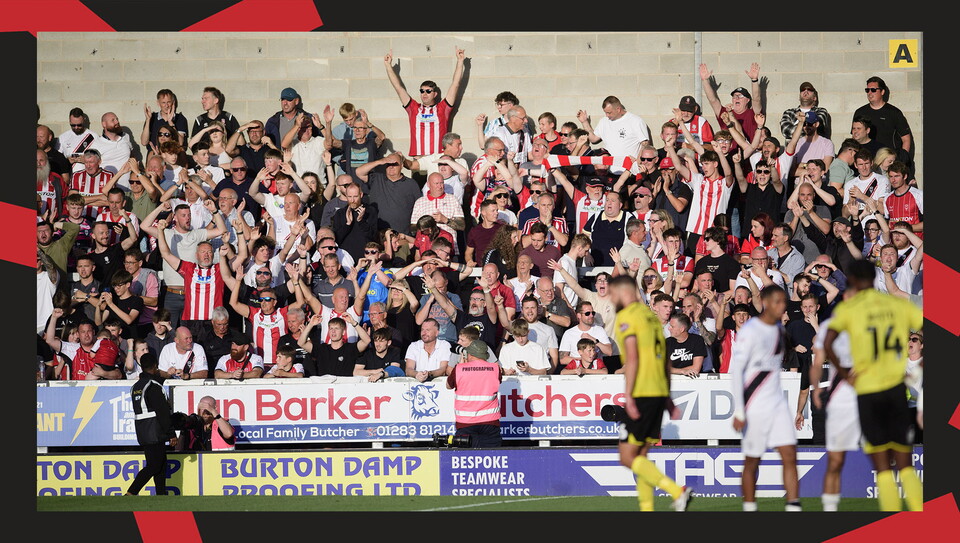 Fan images from City's 3-2 away win at Burton Albion.