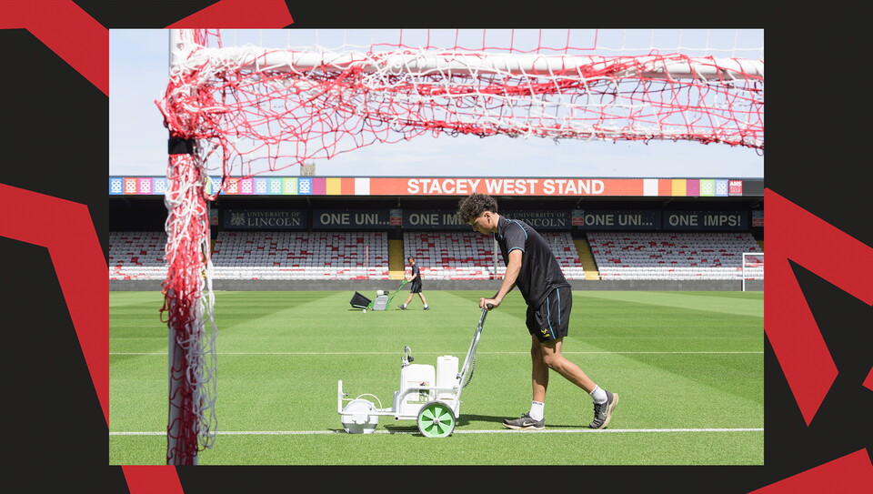 An image from City vs Harrogate Town at the LNER Stadium