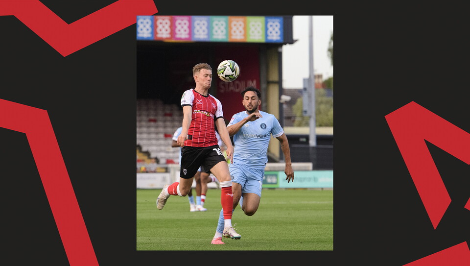 An image from City vs Harrogate Town at the LNER Stadium