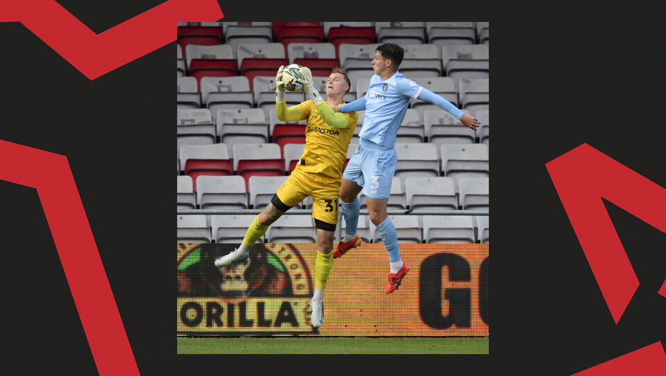 An image from City vs Harrogate Town at the LNER Stadium