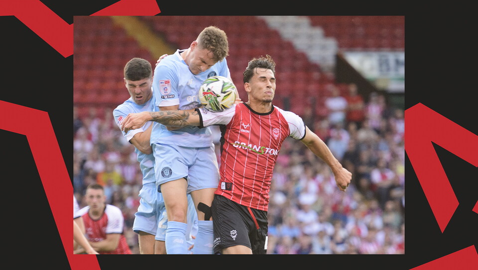 An image from City vs Harrogate Town at the LNER Stadium