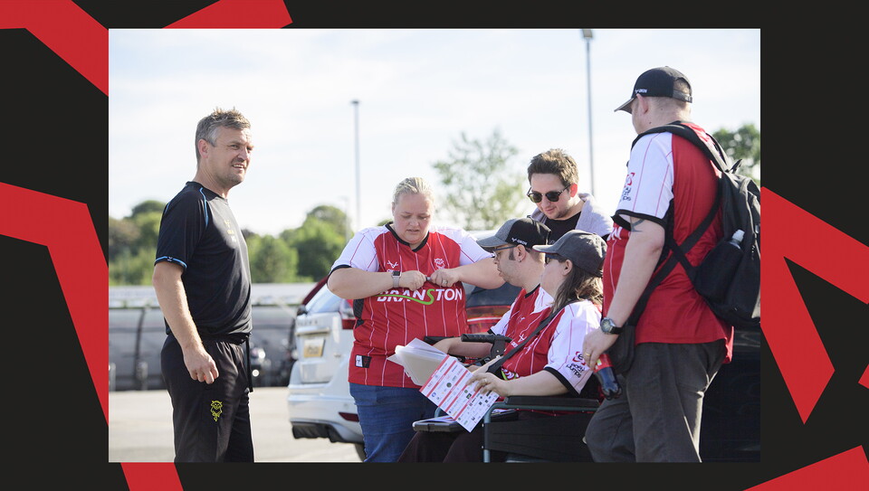 A fans photo from Lincoln City v Harrogate Town at the LNER Stadium.