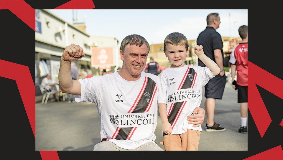 A fans photo from Lincoln City v Harrogate Town at the LNER Stadium.