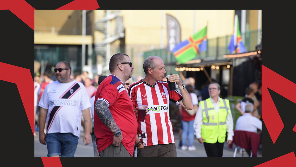A fans photo from Lincoln City v Harrogate Town at the LNER Stadium.