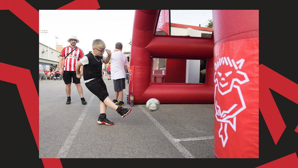 A fans photo from Lincoln City v Harrogate Town at the LNER Stadium.