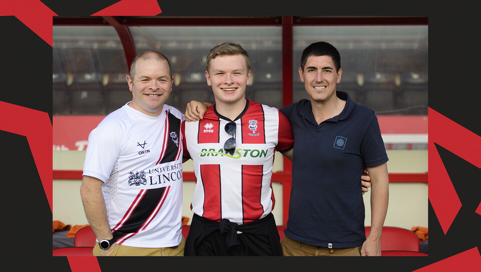 A fans photo from Lincoln City v Harrogate Town at the LNER Stadium.