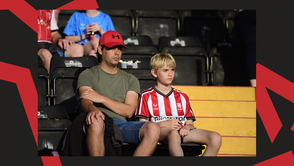 A fans photo from Lincoln City v Harrogate Town at the LNER Stadium.