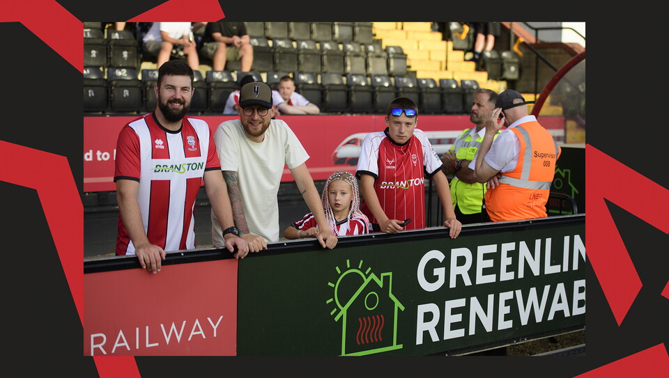 A fans photo from Lincoln City v Harrogate Town at the LNER Stadium.