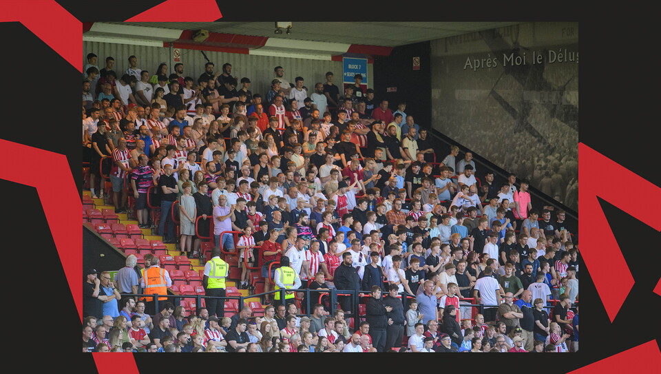 A fans photo from Lincoln City v Harrogate Town at the LNER Stadium.