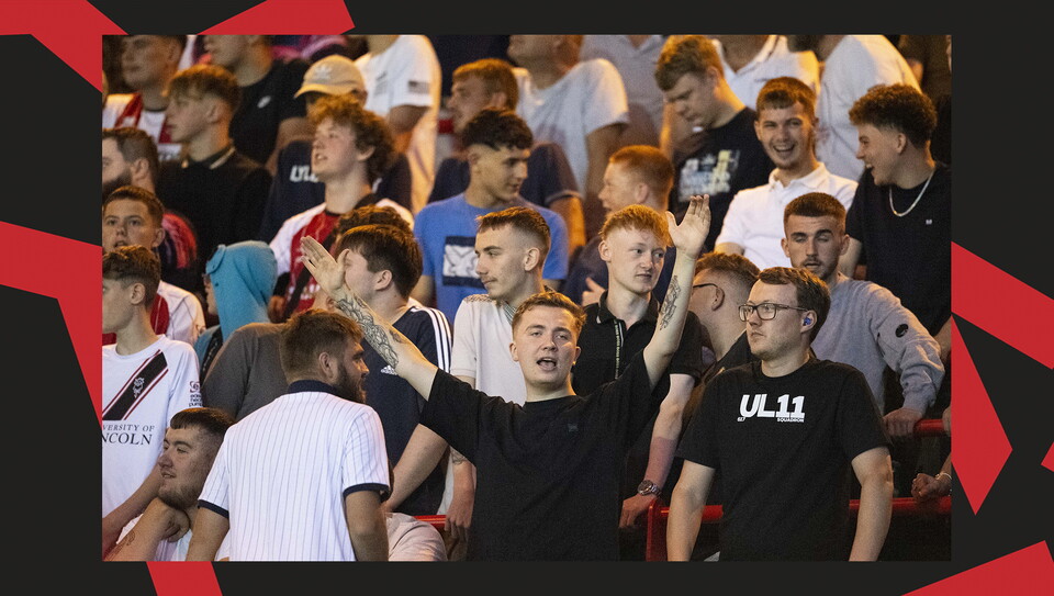 A fans photo from Lincoln City v Harrogate Town at the LNER Stadium.