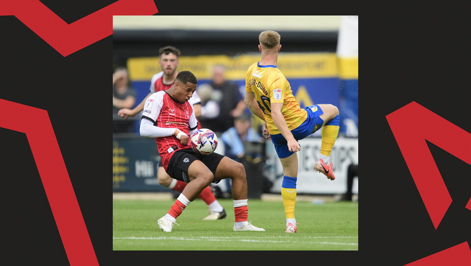 An image from Lincoln City's 4-1 home win over Mansfield Town