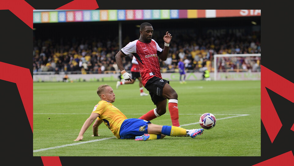 An image from Lincoln City's 4-1 home win over Mansfield Town