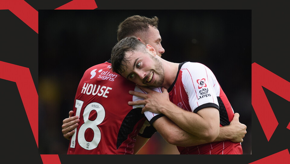 An image from Lincoln City's 4-1 home win over Mansfield Town