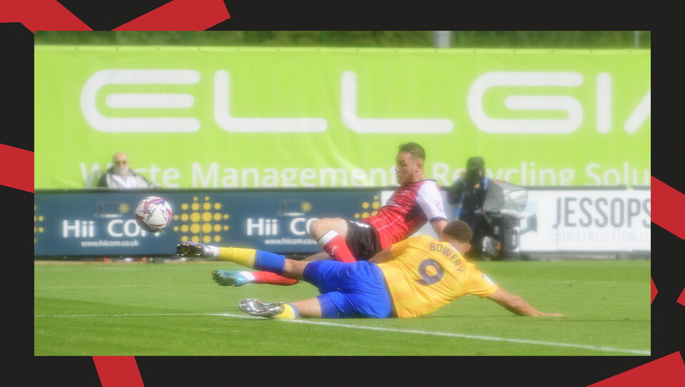 An image from Lincoln City's 4-1 home win over Mansfield Town