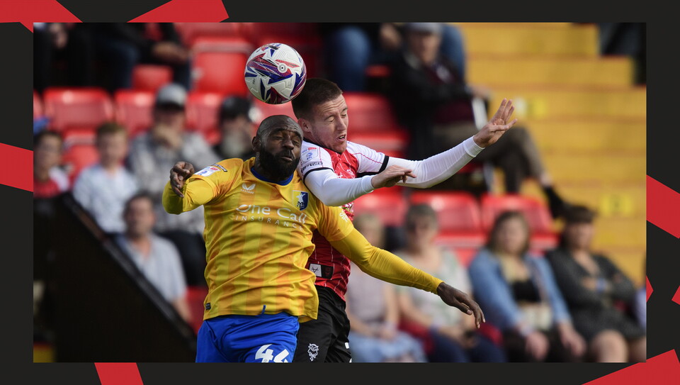 An image from Lincoln City's 4-1 home win over Mansfield Town
