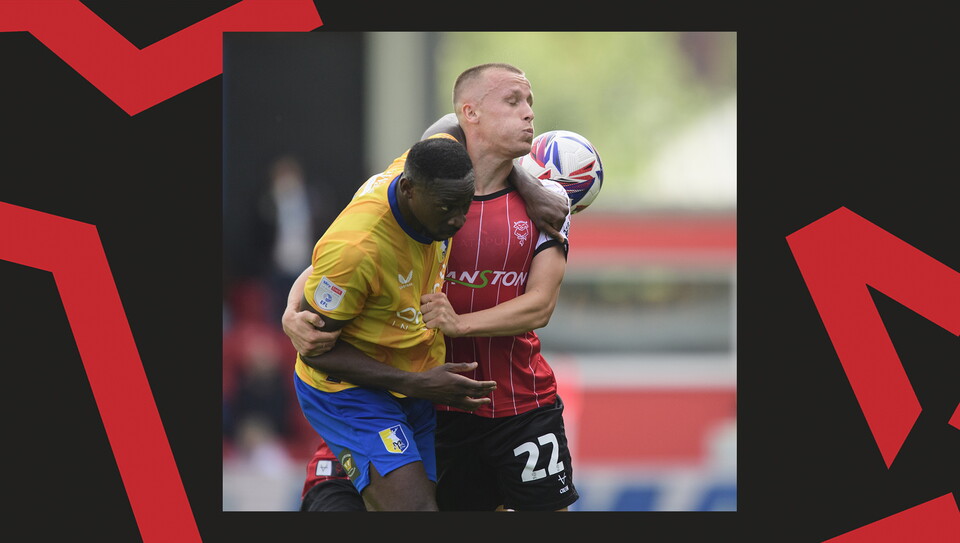 An image from Lincoln City's 4-1 home win over Mansfield Town