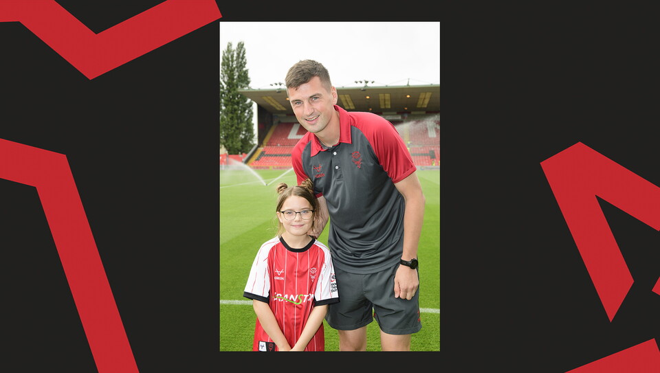An image from the matchday experiences held at Lincoln City v Mansfield Town.