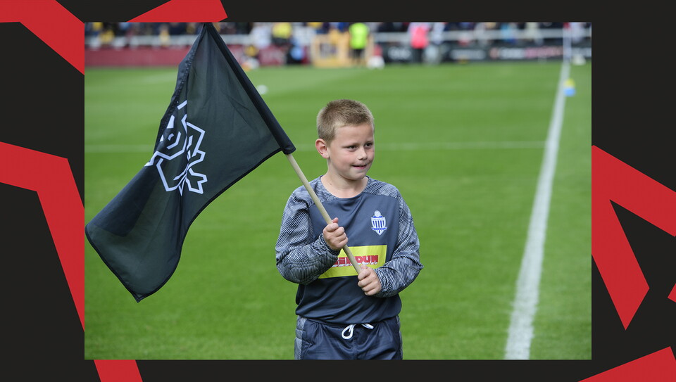 An image from the matchday experiences held at Lincoln City v Mansfield Town.