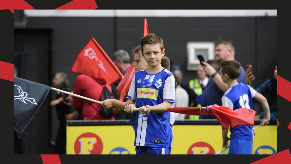 An image from the matchday experiences held at Lincoln City v Mansfield Town.