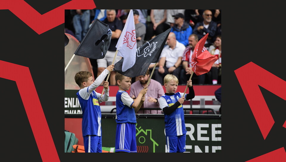 An image from the matchday experiences held at Lincoln City v Mansfield Town.
