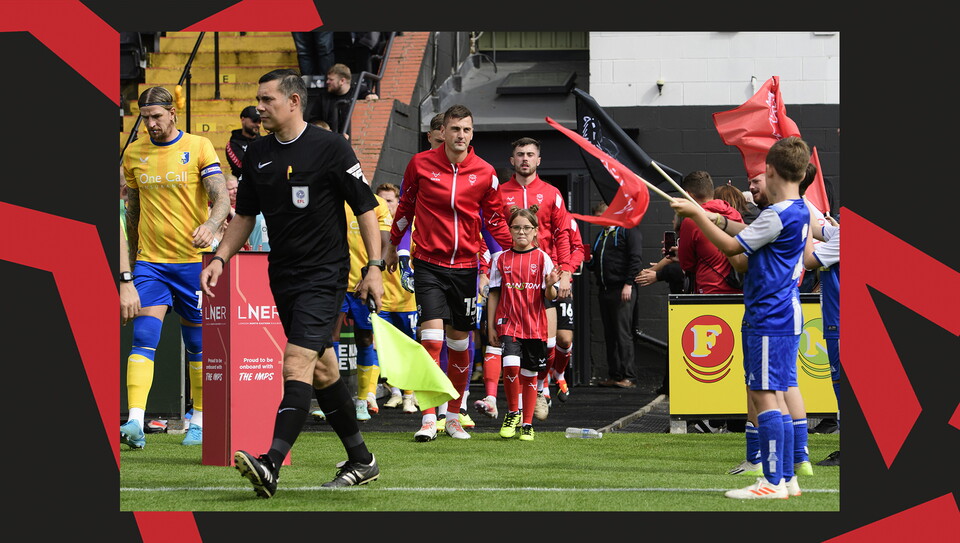 An image from the matchday experiences held at Lincoln City v Mansfield Town.