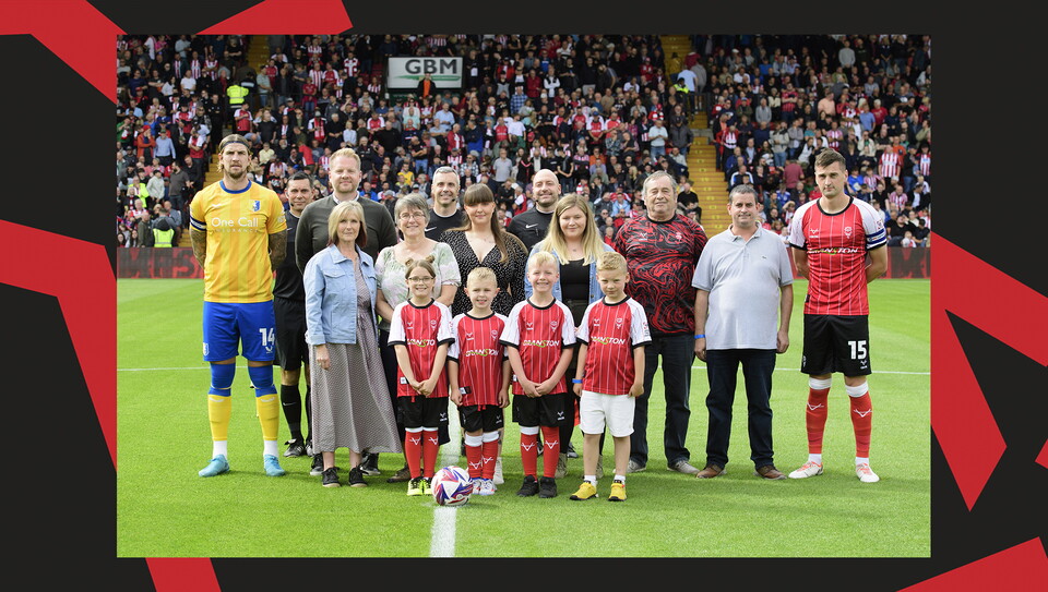 An image from the matchday experiences held at Lincoln City v Mansfield Town.