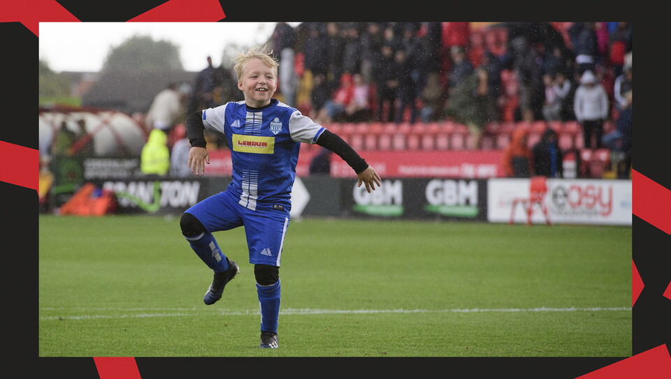 An image from the matchday experiences held at Lincoln City v Mansfield Town.